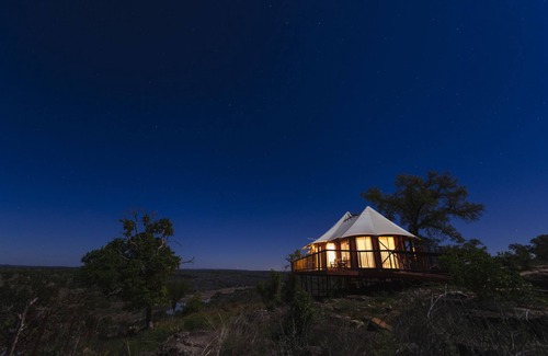 Johnson City RV Rental | Luxury Safari Tents on 96 acres in the Texas Hill Country