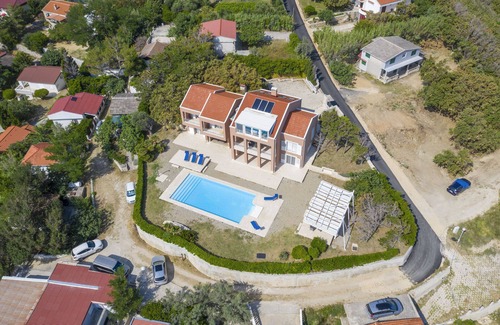 Bosana Villa | Luxury Seafront Villa Exclusive Pag with private swimming pool by the beach on island of Pag