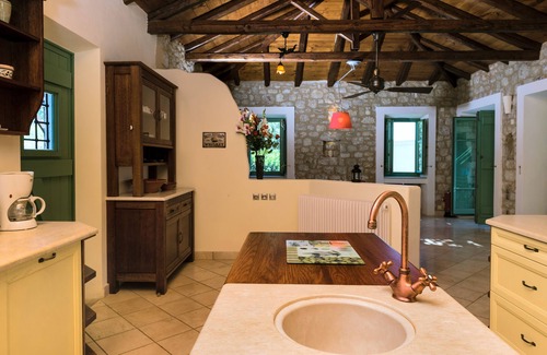 East Mani Villa | Luxury spacious quiet stone villa with large infinity pool & breath taking view