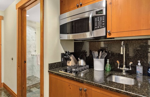 Stowe Area Condo | Luxury Studio Ski in -Ski out Mnt Mansfield Views, Mountain Golf Course Access