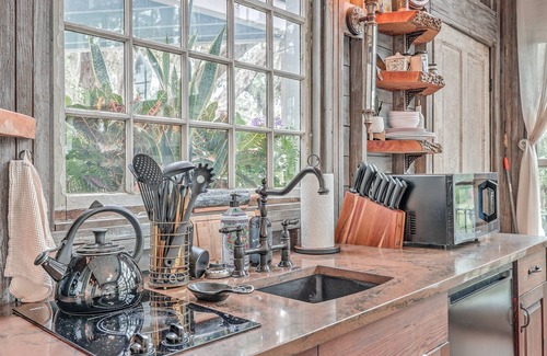 Wadmalaw Island Apartment | Luxury Treehouse Retreat near Charleston with Loft Pet friendly