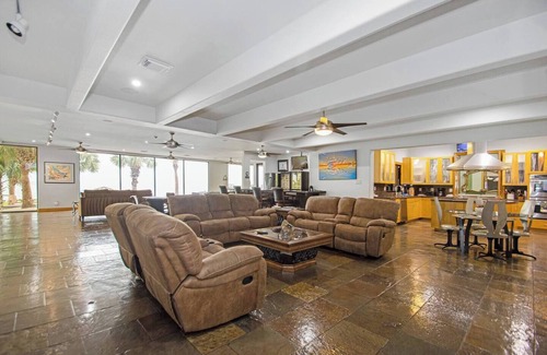 Clear Lake Shores House | Luxury Waterfront Estate w/Heated Pools, Private Pier & Steps to the Boardwalk!