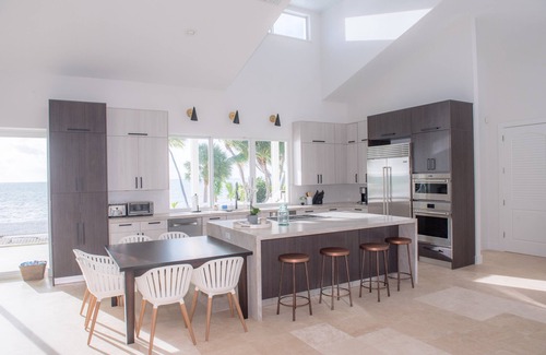 Islamorada Villa | Luxury Waterfront Home with Sandy Beach, Hot Tub and Theater
