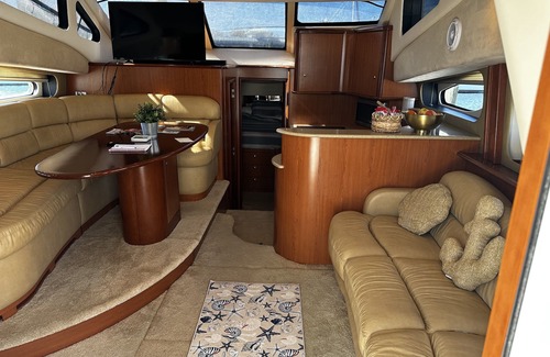 St. Augustine Boat Rental | Luxury Yacht in St. Augustine with WiFi, AC, Heat, BT,55inch smart TV, and more