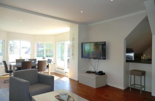 Wyk auf Foehr Apartment | Luxus-Penthouse am Strand, mit Traum-Meerblick, Dachterrasse und Sauna