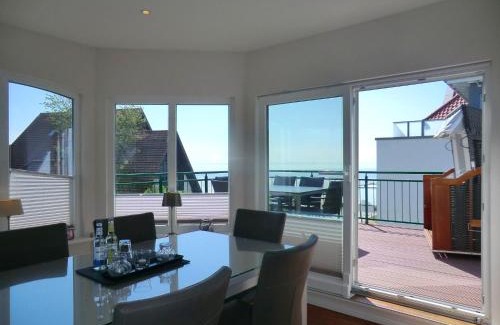 Wyk auf Foehr Apartment | Luxus-Penthouse am Strand, mit Traum-Meerblick, Dachterrasse und Sauna