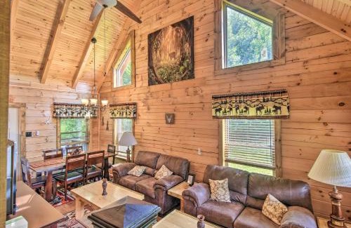 Maggie Valley House | Maggie Valley Family Cabin with Porch and Fire Pit!