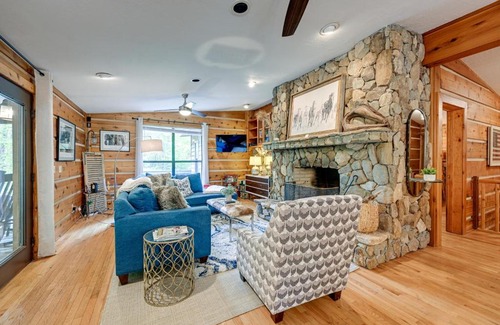 Franklin House | Magical Smoky Mountain Cabin Rental with Waterfall!