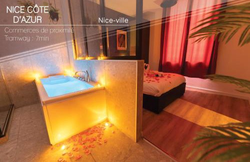Vernier Apartment | Magnifique Loft - Nice centre - Jacuzzi 2
