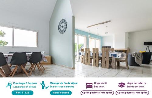 Arzon House | Magnifique maison colorée avec jacuzzi - La Rose des Vents