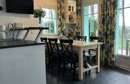 Lacanau-Ocean Ski Chalet | Maison jumelée rénvoée 6 pers. dans residence avec piscine proche golf WIFI - 491825