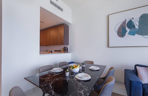 Dubai Media City Apartment | Maison Privee - Chic Coastal Escape w/Sea Views on Palm Entry