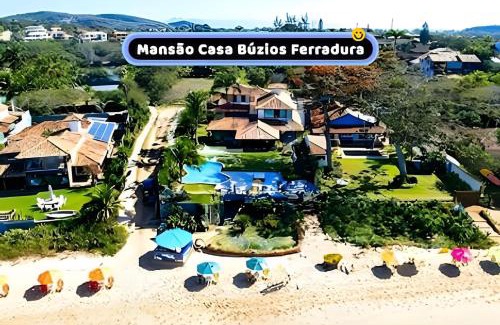Village da Ferradura House | Mansão Casa Búzios Ferradura 5 Suítes, Pé na areia