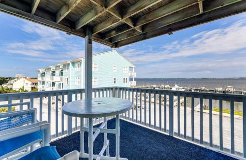 Salter Path Apartment | Marina Views, Walk to Beach Atlantic Beach Condo!