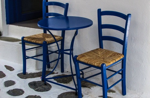 Karavostasis Apartment | Marvelous Folegandros Apartment | 1 Bedroom Suite | Apartment Inosuke | Furnished Sun Terrace with.