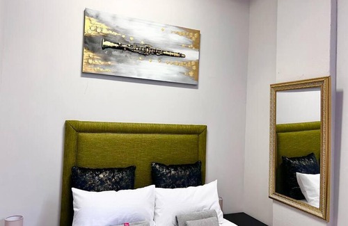 Downtown Johannesburg Apartment | Matcha themed Apartment in City
