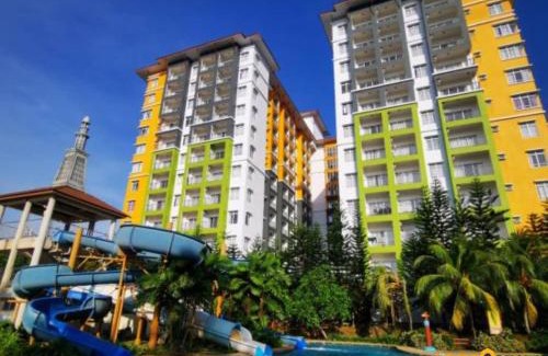 Malacca City Apartment | Melaka B- Lagoon Resort FREE 4 & 6 Waterpark ticket