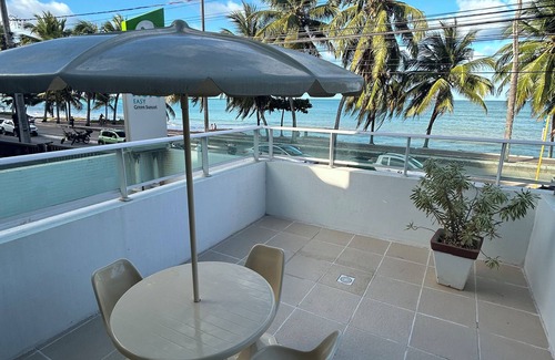Cabo Branco Apartment | Melhores Flats - Varanda frente ao mar