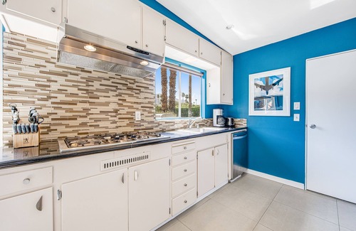 Deep Well Ranch House | Mid-century modern home with private pool, spa, grill & mountain views