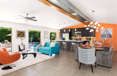 Sunmor House | Mid-Century Modern Pool Home By Meiselman! Cozy and Vibrant!