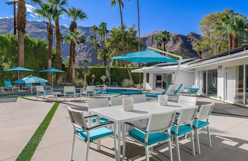 Old Las Palmas Villa | Mid-Century Old Las Palmas Luxury Estate Mtn Views