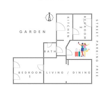 Charlottenburg-Wilmersdorf Apartment | Miet-Kamp ruhig, zentral, nahe Messe, ausgefallenes design 2 Schlafzimmer