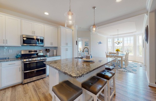 Frankford House | Millville by the sea home w/shared pool, WiFi, central AC, W/D, & gas fireplace