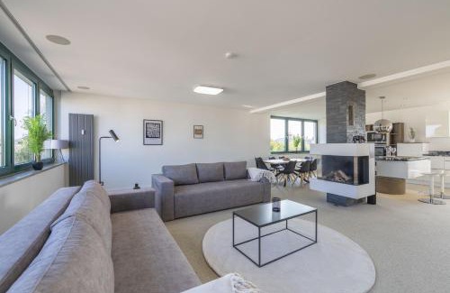 Wattenscheid Apartment | MILPAU Bochum1 - Zentrales Luxus-Penthouse 160qm - Kamin - Parkplatz