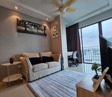 Shah Alam Apartment | Minimalist Trefoil studio Setia Alam linked bridge to SCCC and SCM for 2-4 pax