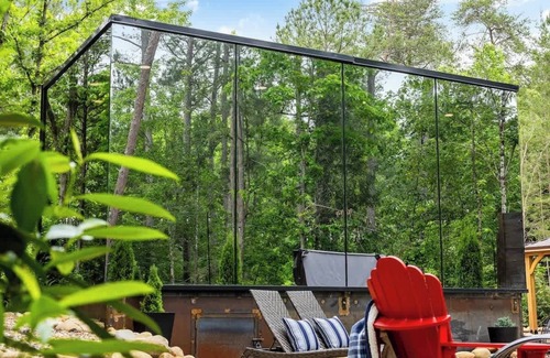 Caton Cabin | Mirror Cabin-Private-Hot Tub-FirePit-Luxury