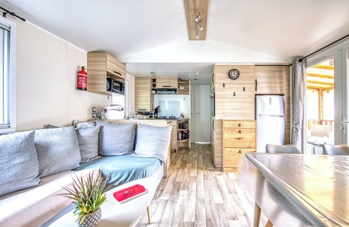 Lege-Cap-Ferret RV Rental | Mobile Home 'Mobil Home Amira 42m2' with Sea View, Wi-Fi and Air Conditioning