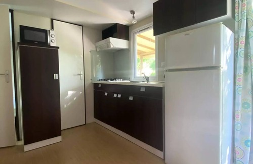 Saint-Pompont House | Mobilheim 3 Schlafzimmer - halb überdachte Terrasse 6 Personen
