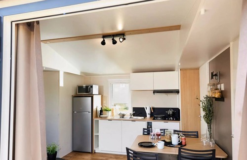 Saint Maime House | Mobilheim 35m2 Premium + (3ch-6/7pers) + Terrace + LV + TV + Klettern 7 Personen