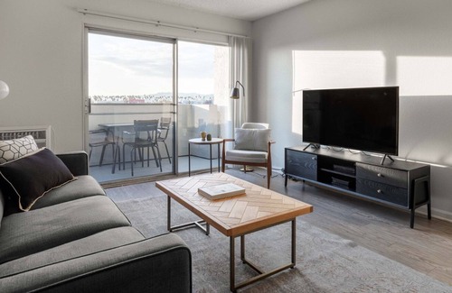 Rampart Village Apartment | Mod Koreatown 1BR w/ Pool, Gym, nr. Wiltern Theatre by Blueground