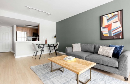 Chinatown Apartment | Mod Mount Vernon 1BR w/Gym, Pool, W/D, nr. Chinatown, by Blueground