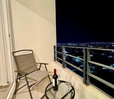 Guadalajara Municipality Apartment | Modern 12th-Floor Penthouse w 2 Balconies & City Views