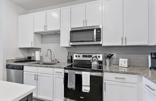 Arlington Apartment | Modern 1BR Retreat with Lake View
