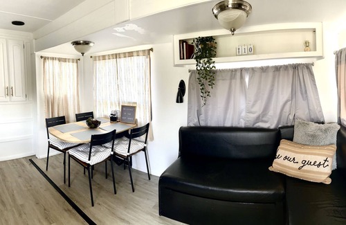 Fontana House | Modern 2-bedroom RV with Wi-Fi and workspace room