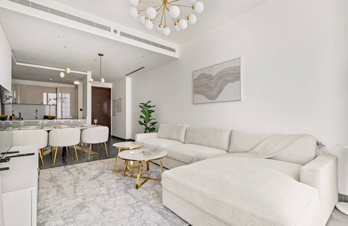 Nad Al Sheba Apartment | Modern 2 BR with Pool View in Sobha Hartland
