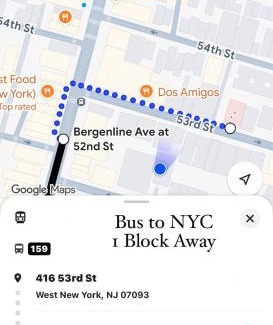 West New York Apartment | Modern 3BR Stay - Up to 7 Guests - 20 Mins to NYC