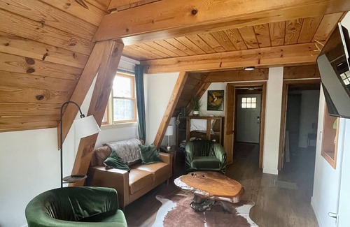 Stockton Cabin | Modern A-Frame Cabin with a Tranquil Pond and Fiber internet!