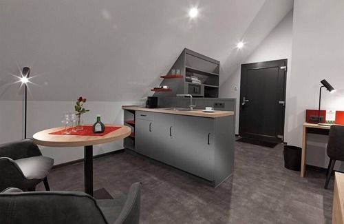 Wasserlos Apartment | Modern apartment (30 sqm) with cooking facilities and box-spring bed including breakfast