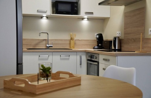 Saint-Priest Apartment | Modern Appartement Pour 4pers Near Aeroport, Eurexpo and Lyon- Terrasse-parking