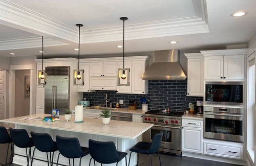 South Haven House | Modern beach house, private heated pool, walk to the beach and town!