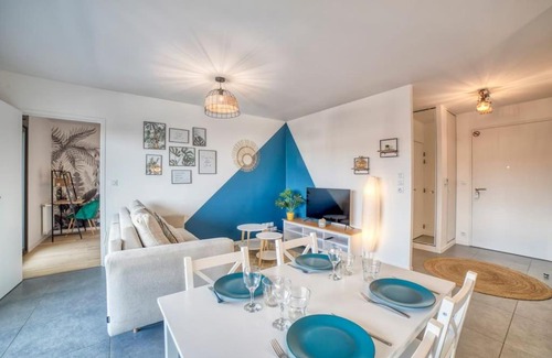 Annemasse Apartment | Modern'Blue - Gare Annemasse à 3min-Genève accès direct