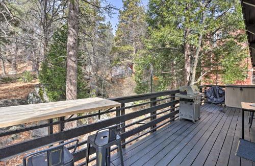 Running Springs House | Modern Cabin with Game Room and Deck, Near Skiing