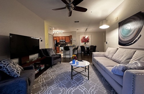 Sarasota Condo | Modern condo in resort style gated community with large pool, gym, tennis, bbq.
