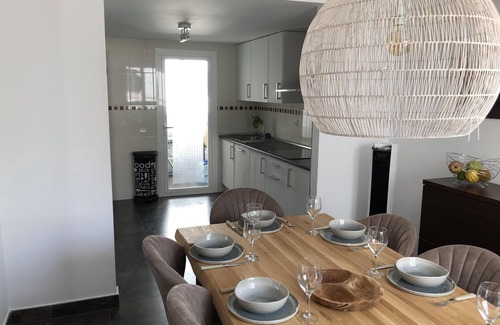 Cala Vadella Villa | Modern villa with pool, BBQ, sun terrace & seaview
