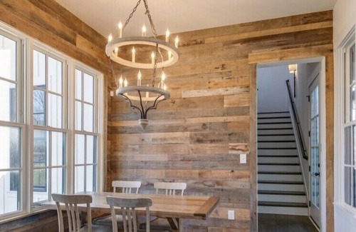Franklin House | Modern farmhouse on 24 acres of trees with a heated pool