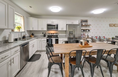 Greensboro House | Modern Greensboro Getaway w/ Fire Pit!